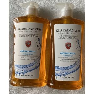 2 Klar & Danver Antibacterial Liquid Hand Soap